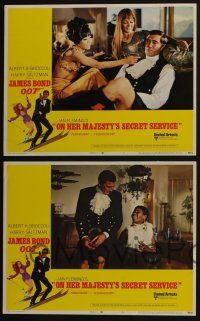 5g775 ON HER MAJESTY'S SECRET SERVICE 4 LCs '70 George Lazenby's only appearance as James Bond!