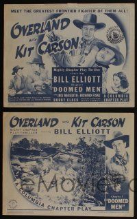 5g777 OVERLAND WITH KIT CARSON 4 chapter 1 LCs '39 Wild Bill Elliot, Doomed Men!