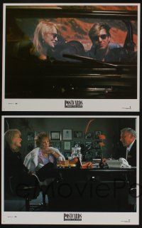 5g424 POSTCARDS FROM THE EDGE 8 LCs '90 Shirley MacLaine, Meryl Streep, Gene Hackman, Mike Nichols