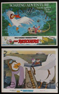 5g025 RESCUERS 9 LCs '77 Disney mouse mystery adventure cartoon from the depths of Devil's Bayou!