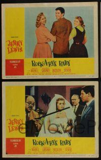 5g451 ROCK-A-BYE BABY 8 LCs '58 Jerry Lewis with Marilyn Maxwell, Connie Stevens, and triplets!