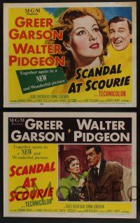 5g460 SCANDAL AT SCOURIE 8 LCs '53 great images of pretty Greer Garson & Walter Pidgeon!