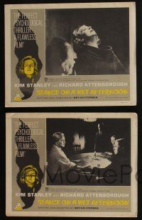 5g785 SEANCE ON A WET AFTERNOON 4 LCs '64 Bryan Forbes, Richard Attenborough, Kim Stanley!