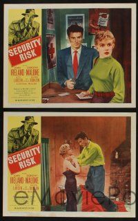 5g464 SECURITY RISK 8 LCs '54 great images of John Ireland, sexiest Dorothy Malone, Dolores Donlon!