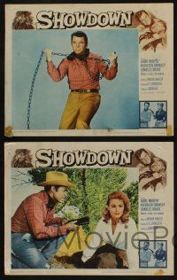 5g477 SHOWDOWN 8 LCs '63 Audie Murphy, pretty Kathleen Crowley, great cowboy images!