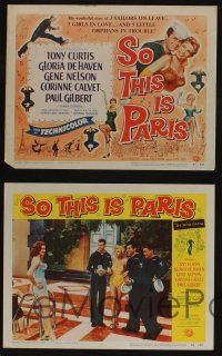 5g491 SO THIS IS PARIS 8 LCs '54 sailor Tony Curtis is on leave and in love with Gloria DeHaven!