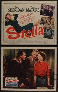 5g507 STELLA 8 LCs '50 Ann Sheridan & Victor Mature's wacky family must find their uncle's body!