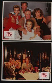 5g528 THAT'S LIFE 8 LCs '86 Jack Lemmon, Julie Andrews, Sally Kellerman, Blake Edwards!