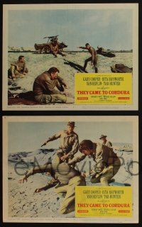 5g625 THEY CAME TO CORDURA 7 LCs '59 Gary Cooper, Rita Hayworth, Van Heflin, Mexican Revolution!