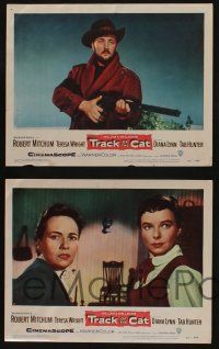 5g542 TRACK OF THE CAT 8 LCs '54 cowboy Robert Mitchum & Teresa Wright in a startling love story!