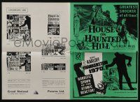 5h682 HOUSE ON HAUNTED HILL/FRANKENSTEIN 1970 English pressbook '60s Boris Karloff & Vincent Price