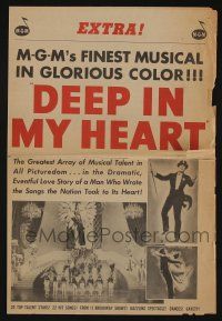 5h015 DEEP IN MY HEART herald '54 MGM's finest all-star musical in glorious color!