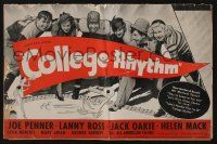 5h539 COLLEGE RHYTHM pressbook '34 Joe Penner, Helen Mack and Jack Oakie singing & dancing!