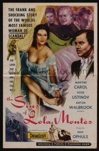 5h755 LOLA MONTES pressbook '59 Max Ophuls, art of sexy Martine Carol, a woman of scandal!