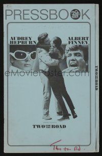 5h961 TWO FOR THE ROAD pressbook '67 Audrey Hepburn & Albert Finney, directed by Stanley Donen!