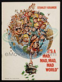 5h104 IT'S A MAD, MAD, MAD, MAD WORLD souvenir program book '64 cool artwork by Jack Davis!