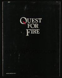 5h131 QUEST FOR FIRE souvenir program book '82 prehistoric caveman Ron Perlman, Rae Dawn Chong!