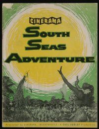 5h147 SOUTH SEAS ADVENTURE souvenir program book '58 story of 6 who surrendered to it in Cinerama!