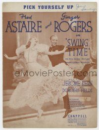 5h405 SWING TIME sheet music '36 Fred Astaire & Ginger Rogers dancing, Pick Yourself Up!