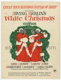 5h436 WHITE CHRISTMAS sheet music '54 Bing Crosby, Kaye, Count Your Blessings Instead of Sheep!