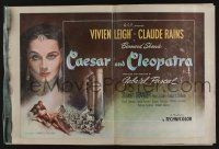 5h522 CAESAR & CLEOPATRA pressbook '46 sexy Egyptian Vivien Leigh, Claude Rains
