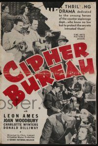 5h537 CIPHER BUREAU pressbook '38 dedicated to the unsung heroes of the counter espionage dept!