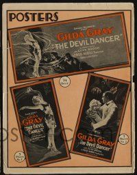 5h574 DEVIL DANCER pressbook '27 sexy shimmy dancer Gilda Gray in cool costume!