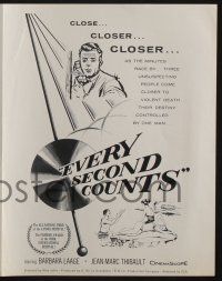 5h600 EVERY SECOND COUNTS pressbook '57 three unsuspecting people come closer to violent death!