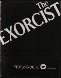 5h602 EXORCIST pressbook '74 William Friedkin, Max Von Sydow, William Peter Blatty horror classic!