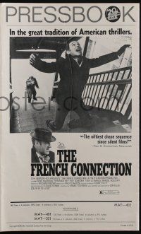 5h624 FRENCH CONNECTION pressbook '71 Gene Hackman, directed by William Friedkin!