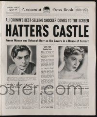 5h660 HATTER'S CASTLE pressbook '48 two great new stars James Mason & Deborah Kerr, A.J. Cronin!