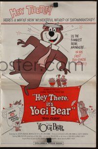5h667 HEY THERE IT'S YOGI BEAR pressbook '64 Hanna-Barbera, Yogi's first full-length feature!
