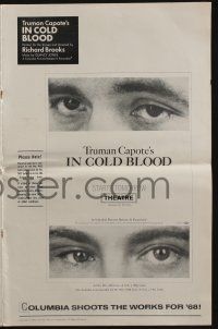 5h692 IN COLD BLOOD pressbook '67 Richard Brooks directed, Robert Blake, by Truman Capote!