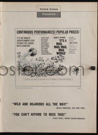 5h708 IT'S A MAD, MAD, MAD, MAD WORLD pressbook '64 great art of entire cast by Jack Davis!