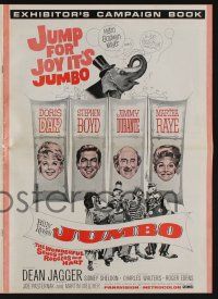 5h719 JUMBO pressbook '62 Doris Day, Jimmy Durante, Stephen Boyd, Martha Raye circus elephant!