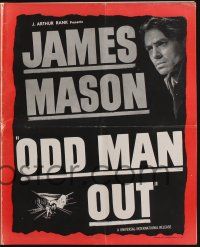 5h826 ODD MAN OUT pressbook '47 James Mason is a man on the run, directed by Carol Reed!