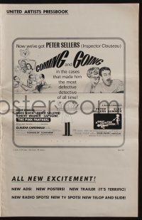 5h894 SHOT IN THE DARK/PINK PANTHER pressbook '66 wacky Peter Sellers double-bill!