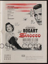 5h900 SIROCCO pressbook '51 Humphrey Bogart goes beyond Casablanca in Damascus, sexy Marta Toren!