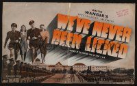 5h935 TEXAS TO TOKYO pressbook '43 Noah Beery Jr., Anne Gwynne, WWII - We've Never Been Licked!