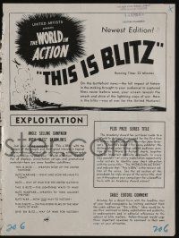 5h943 THIS IS BLITZ pressbook '42 tactics and strategy that enslaved Europe, never before seen!