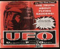 5h963 UFO pressbook '56 the truth about unidentified flying objects & flying saucers!
