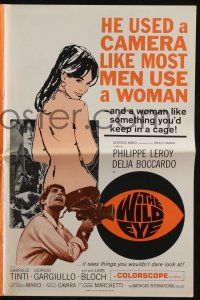 5h986 WILD EYE pressbook '68 AIP, psycho cameraman used a camera like most men use a woman!