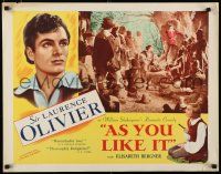 5j447 AS YOU LIKE IT 1/2sh R49 Sir Laurence Olivier in William Shakespeare's romantic comedy!
