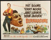 5j462 BERNARDINE 1/2sh '57 art of America's new boyfriend Pat Boone is on the screen!