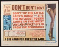 5j469 BIG HAND FOR THE LITTLE LADY 1/2sh '66 Henry Fonda, Joanne Woodward, wildest poker game!