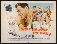 5j553 DON'T GO NEAR THE WATER style B 1/2sh '57 Glenn Ford, different art of 3 sexy girls!