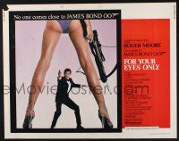 5j577 FOR YOUR EYES ONLY 1/2sh '81 no one comes close to Roger Moore as James Bond 007!