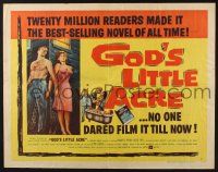 5j602 GOD'S LITTLE ACRE style A 1/2sh '58 artwork image of barechested Aldo Ray & sexy Tina Louise!