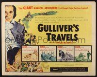 5j611 GULLIVER'S TRAVELS 1/2sh R57 classic cartoon by Dave Fleischer, great image!