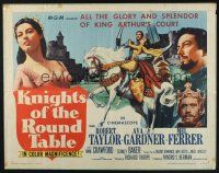 5j667 KNIGHTS OF THE ROUND TABLE 1/2sh R62 Robert Taylor as Lancelot, sexy Ava Gardner as Guinevere!